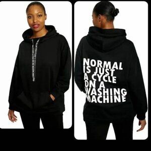 Whoopie Goldbergs DUBGEE Black Long Sleeve French Terry Hooded Sweatshirt